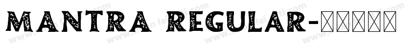 MANTRA Regular字体转换